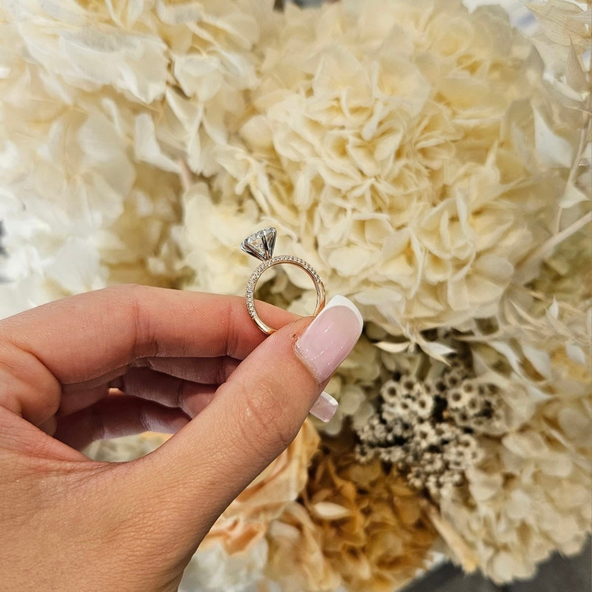 2.20ct Round Cut Lab Grown Valentina Design Two-tone