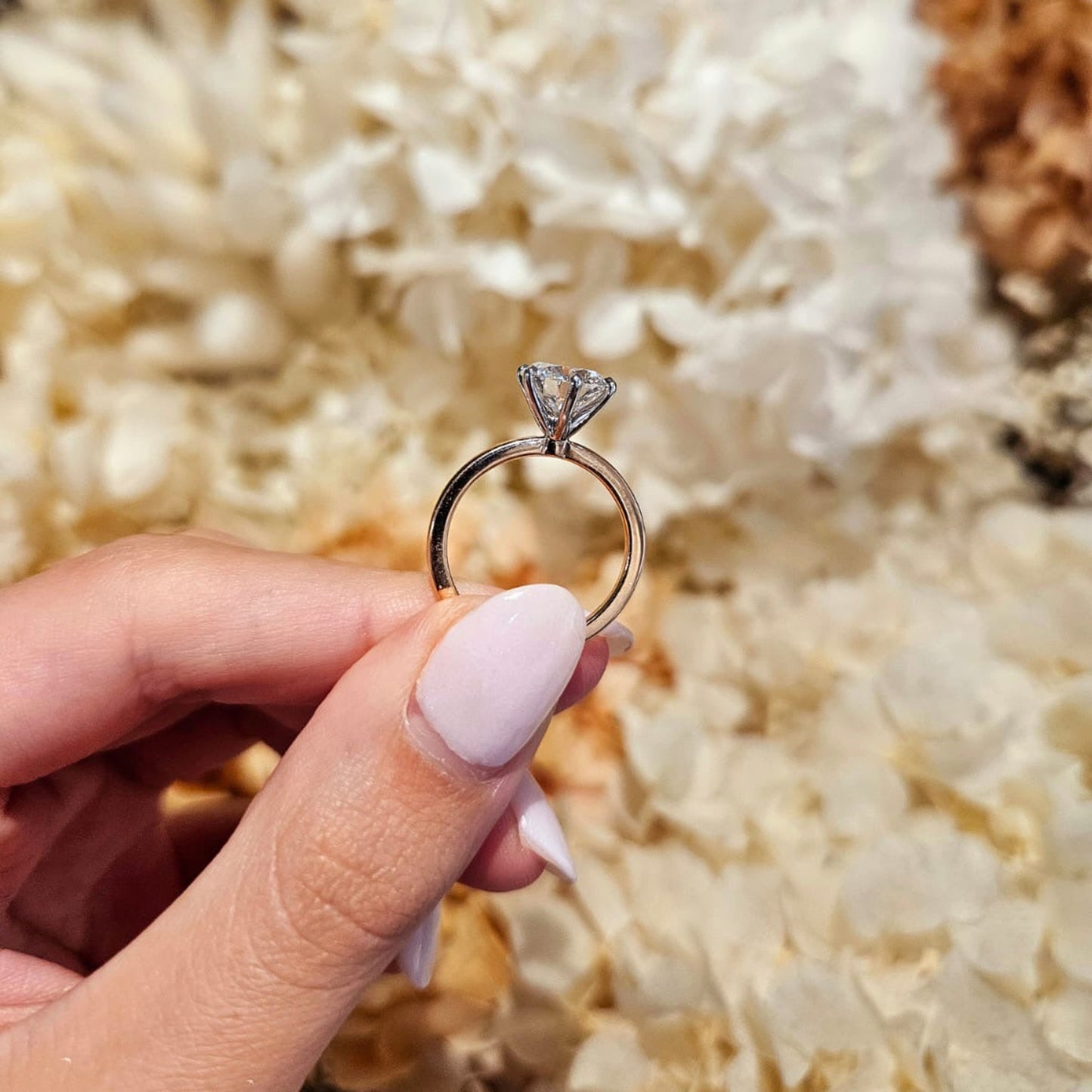 2.13ct Round Cut Lab Grown Henri Design Two-tone