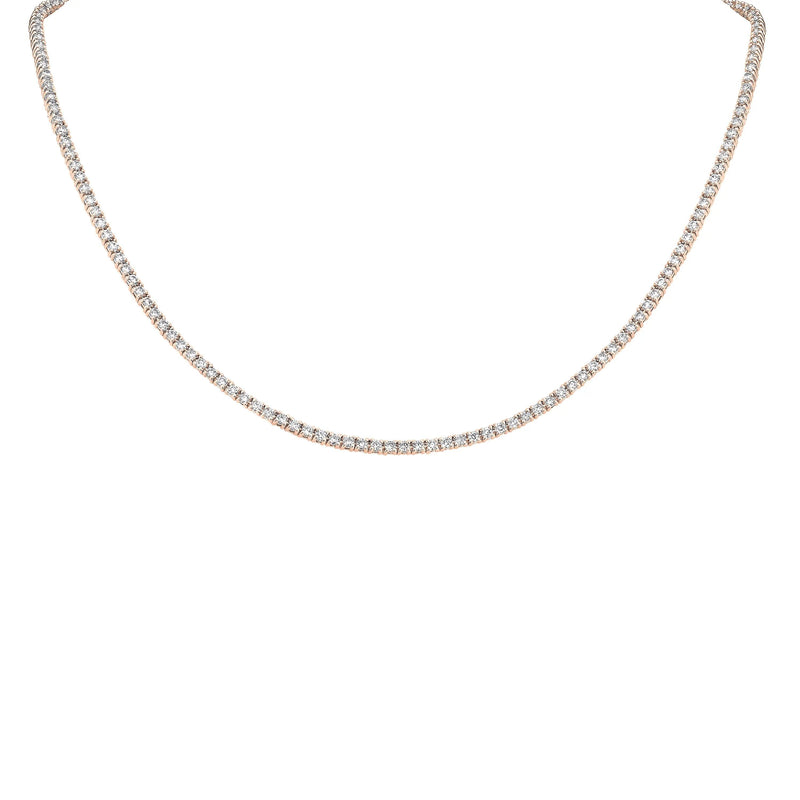 12.00ct Natural Diamond Tennis Necklace
