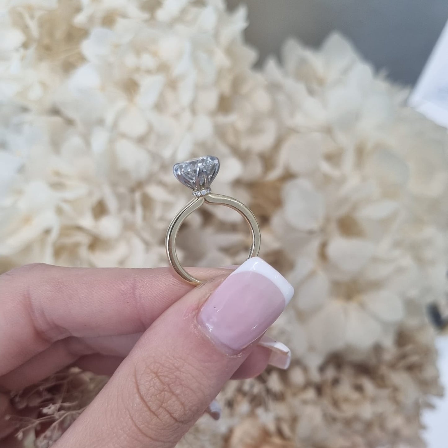 2.04ct Round Cut Lab Grown Custom Catalina Design Two tone