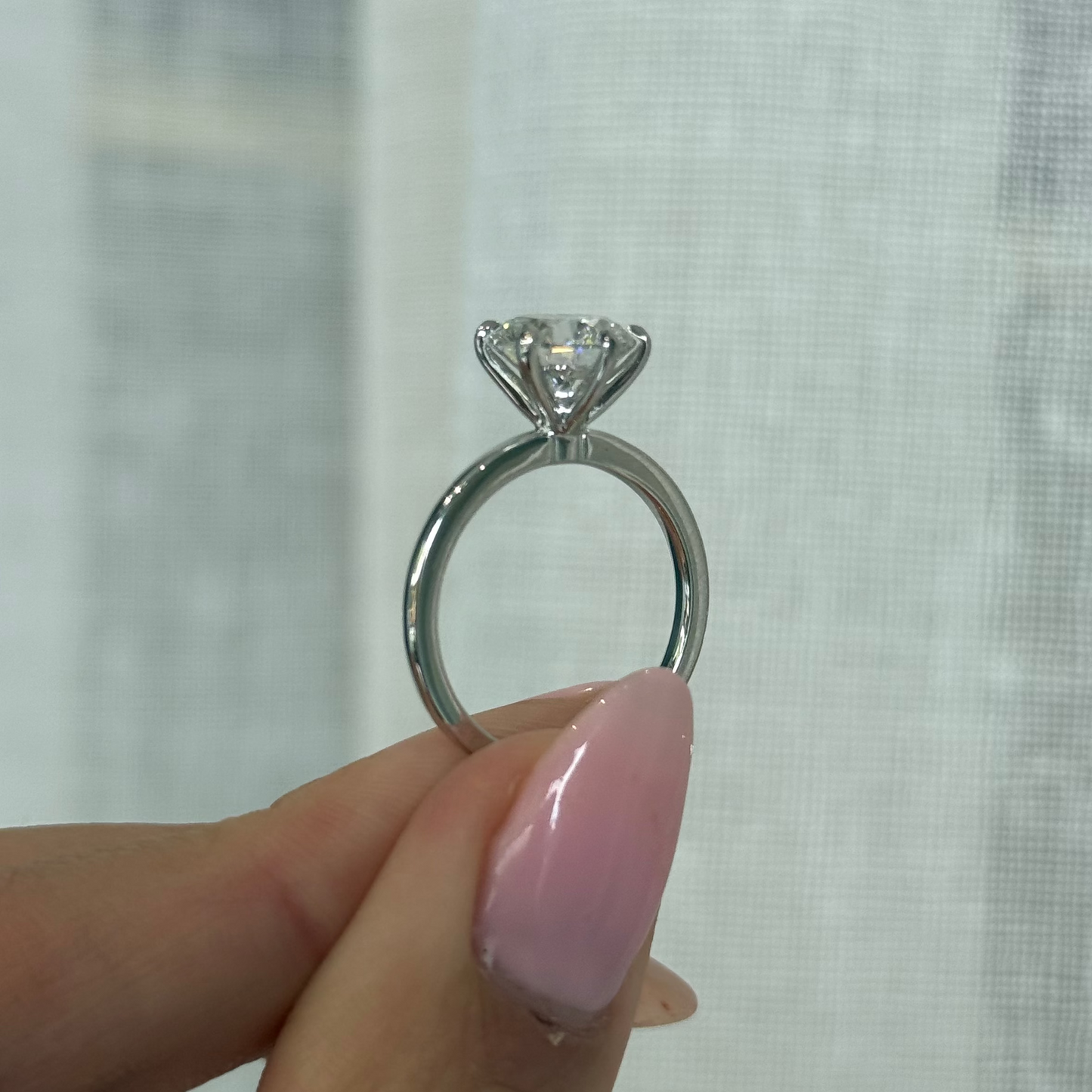 2.06ct Round Cut Lab Grown Henri Design White Gold