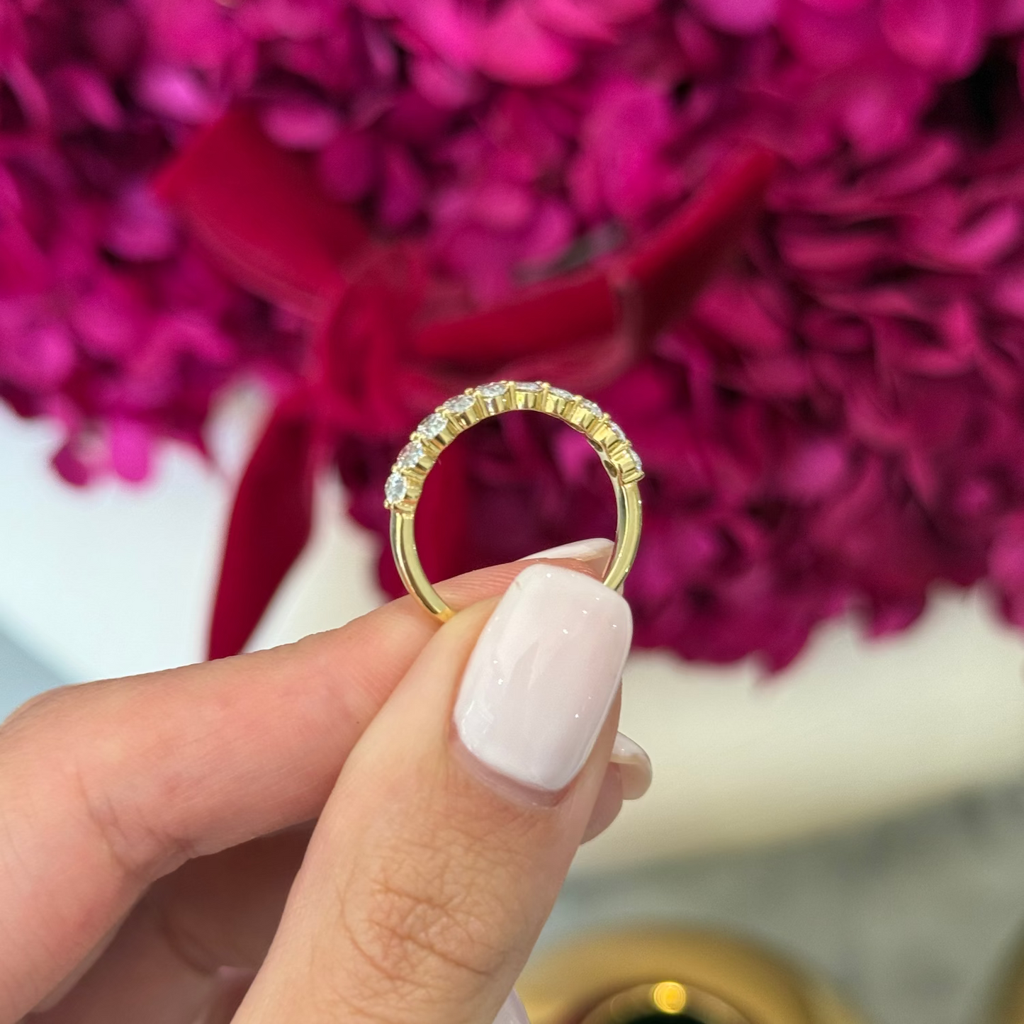 Charlet Design 12pt Natural Diamond Wedding Band