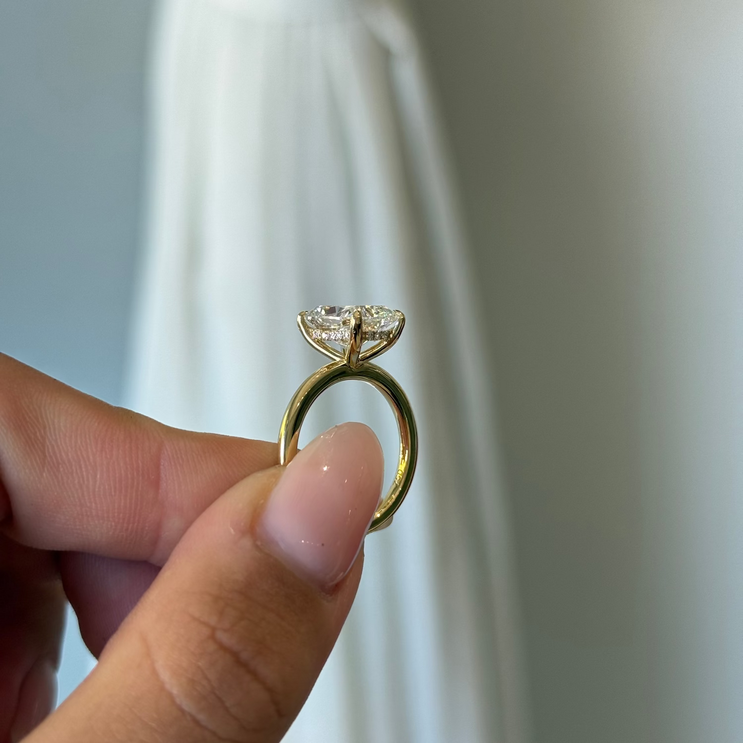3.52ct Cushion Cut Lab Grown Audrey Design