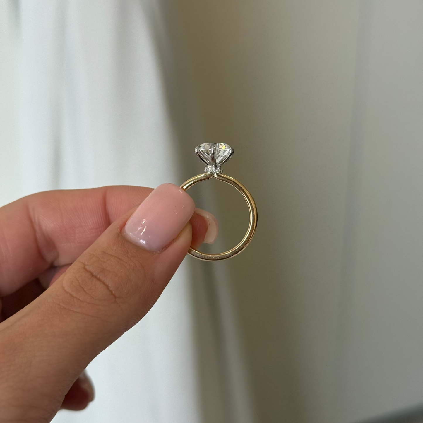 2.00ct Round Cut Lab Grown Custom Catalina Design Two tone