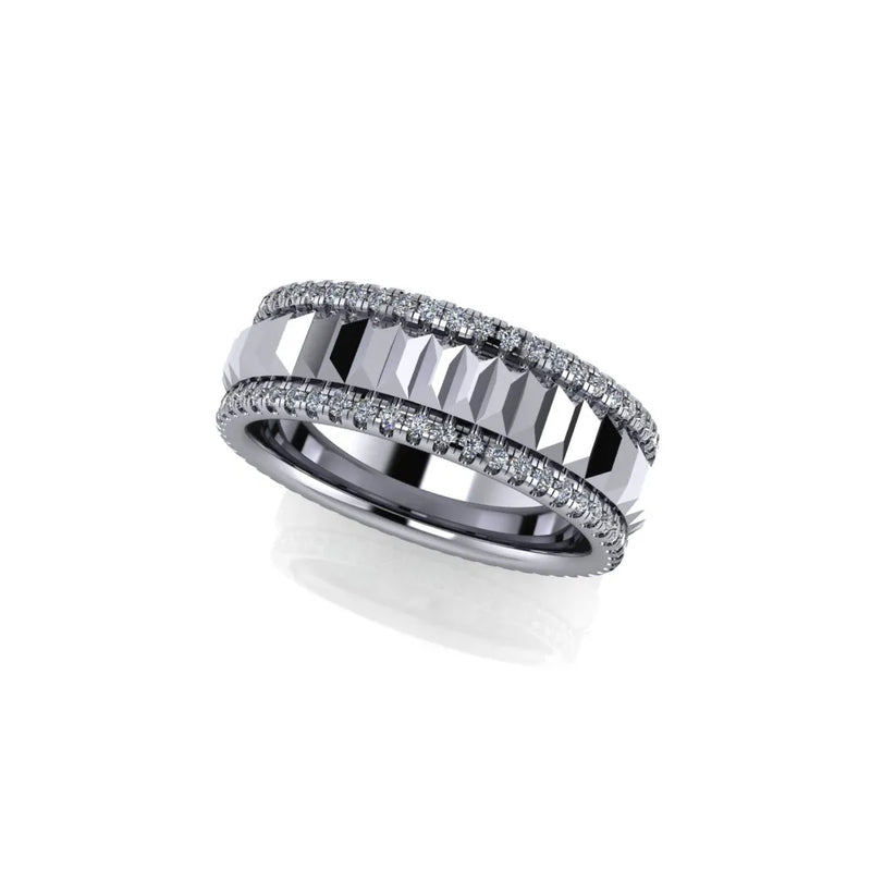 April Lab Grown Wedding Ring