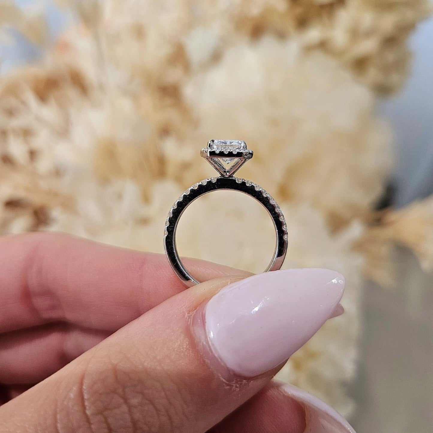 1.55ct Radiant cut Lab Grown Valerie Design Platinum - Michael Arthur Diamonds
