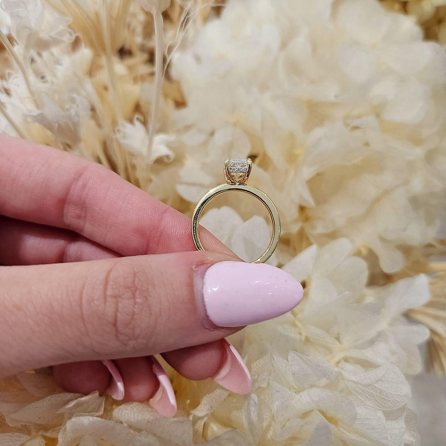 1.54ct Radiant Cut Lab Grown Audrey Design 18ct Yellow Gold - Michael Arthur Diamonds