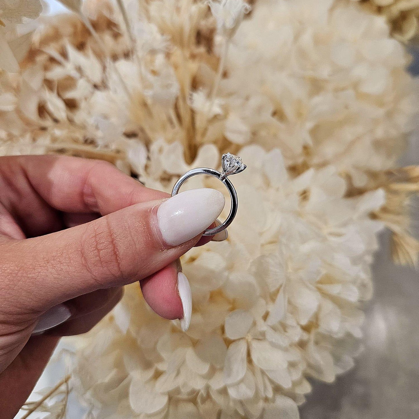 1.73ct Pear Cut Lab Grown Henri Design White Gold - Michael Arthur Diamonds