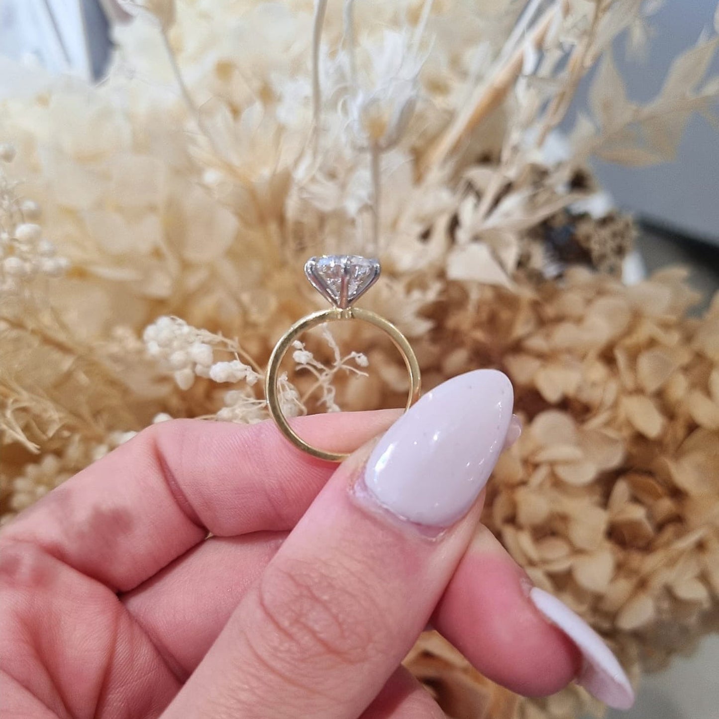 1.88ct Round Cut Lab Grown Henri Design Two-tone