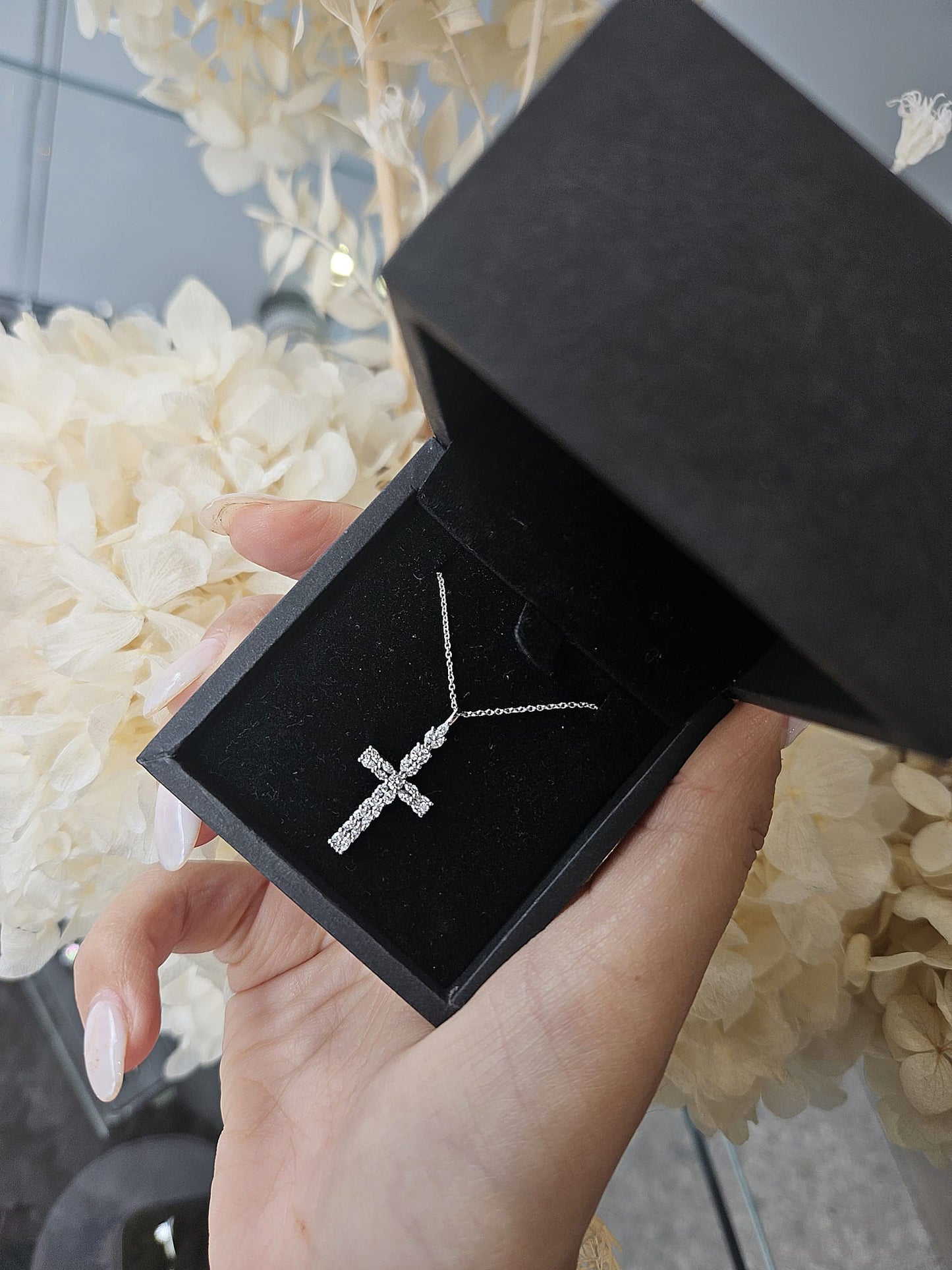 Marquise Diamond Cross