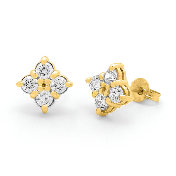 Diamond Claw Set Earrings