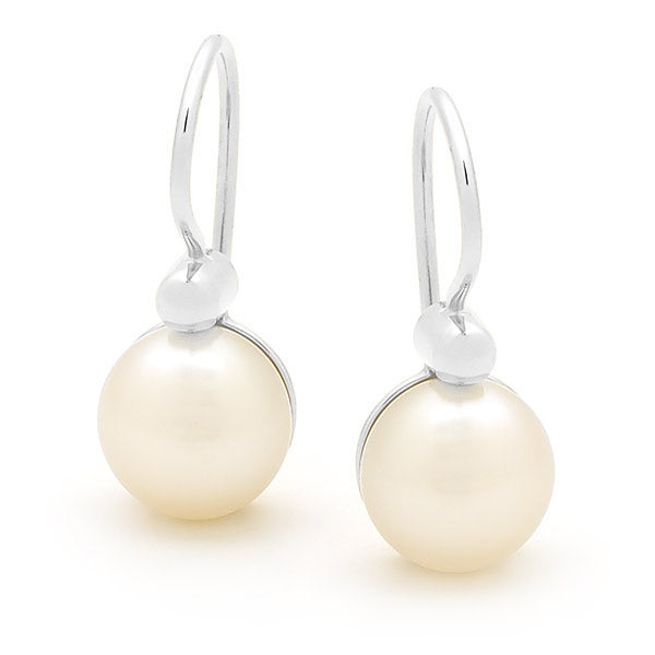 Freshwater Button Pearl Earrings