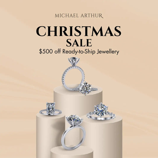 This Christmas, save $500 on stunning ready-to-ship diamond jewellery from Michael Arthur Diamonds. Fast delivery, gift-ready packaging & timeless designs.
