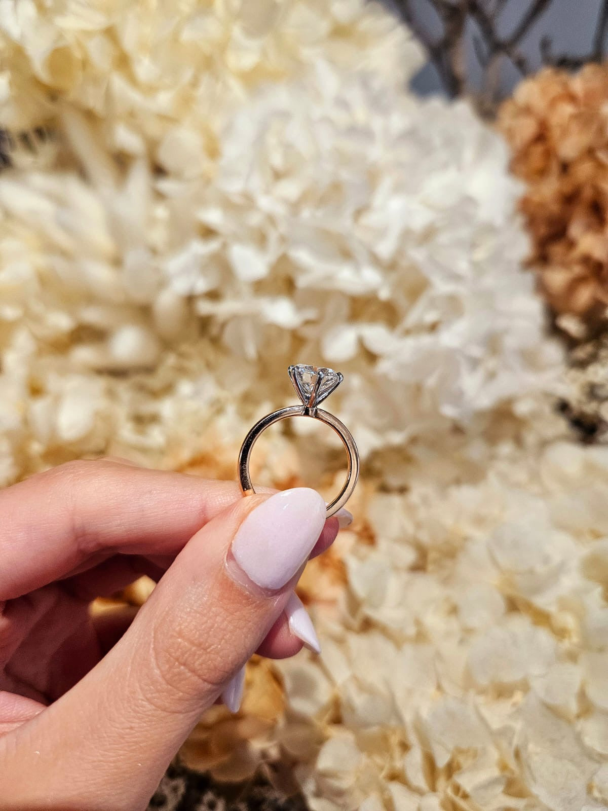 2.13ct Round Cut Lab Grown Henri Design Two-tone