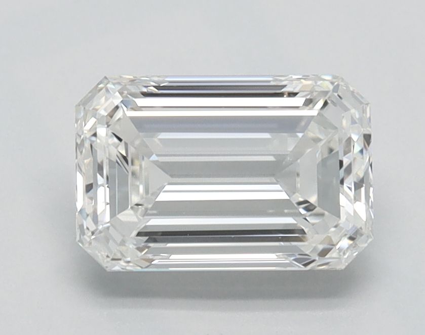 F colour VVS2 clarity 1.00ct Lab Grown Emerald cut Diamond
