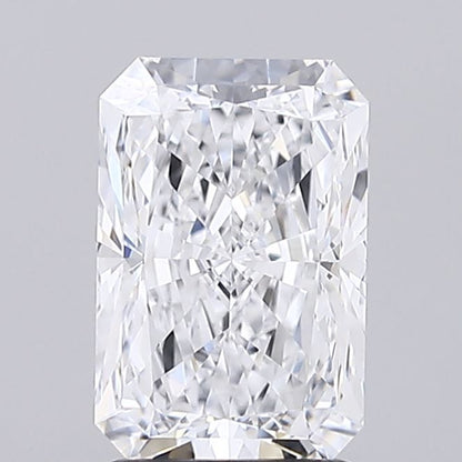 D colour VVS2 clarity 2.30ct Lab Grown Radiant cut Diamond