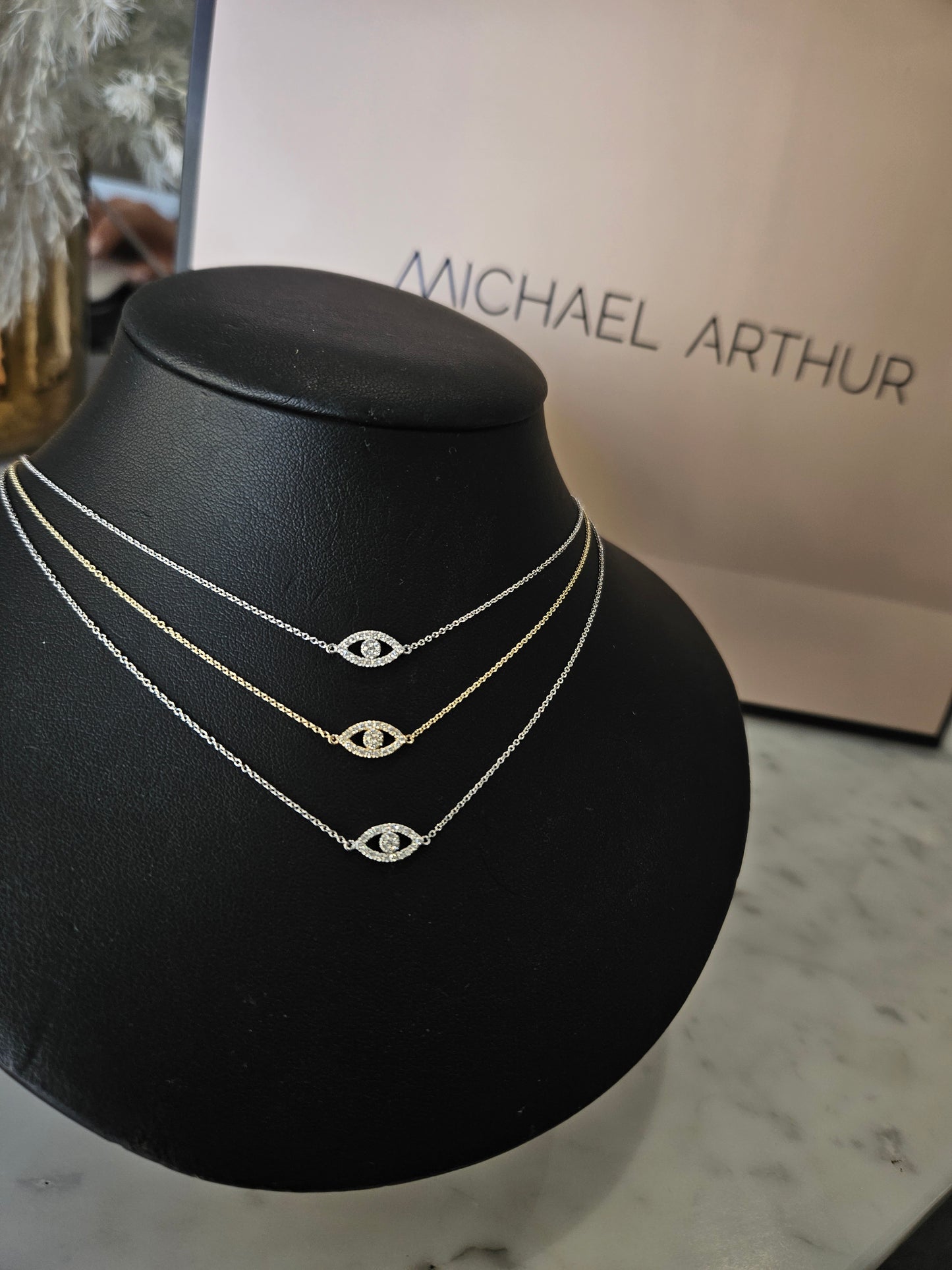 Diamond Evil Eye Pendant