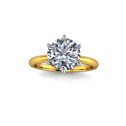 2.04ct Round Cut Lab Grown Custom Catalina Design Two tone