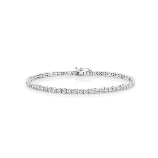 4.50ct Tennis Bracelet Lab Grown Diamond White Gold