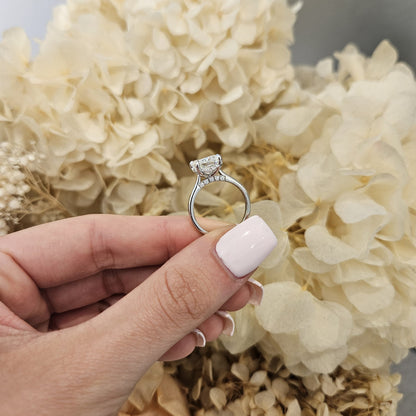 4.00ct Radiant Cut Lab Grown Ava Design Platinum