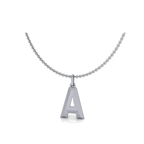 A-Initial-Pendant-White