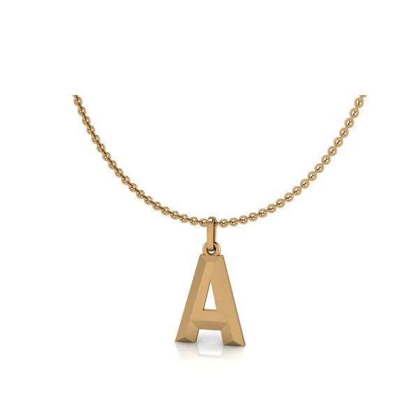 A-Initial-Pendant-Yellow
