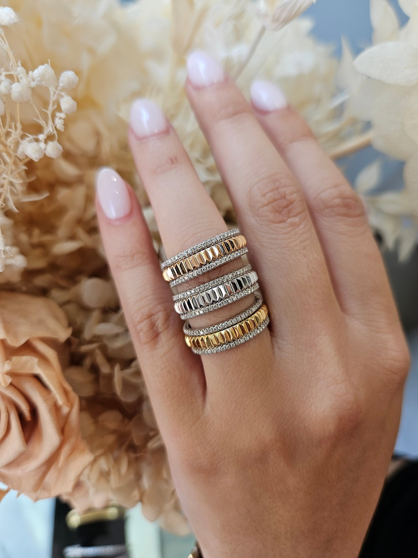 April Lab Grown Wedding Ring