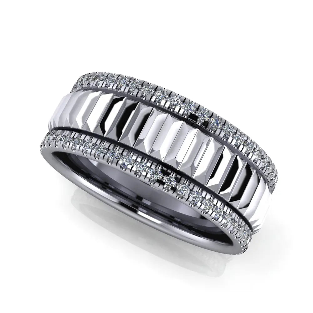 August Wedding Ring - Michael Arthur Diamonds
