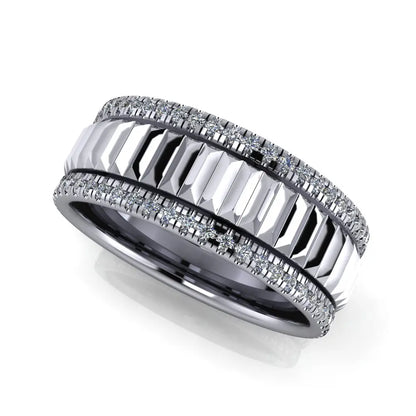 August Wedding Ring - Michael Arthur Diamonds