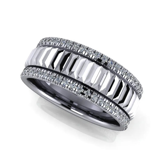 August Wedding Ring - Michael Arthur Diamonds