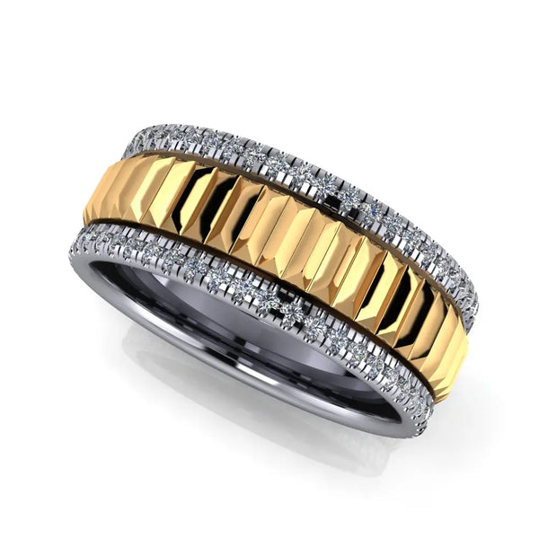 August Wedding Ring - Michael Arthur Diamonds