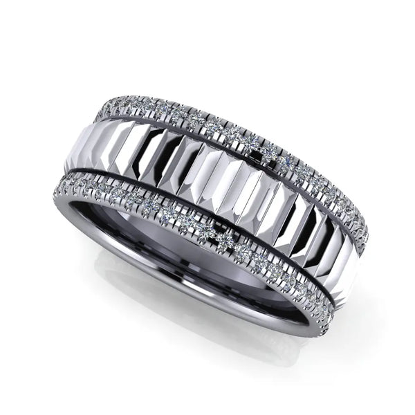 August Wedding Ring - Michael Arthur Diamonds