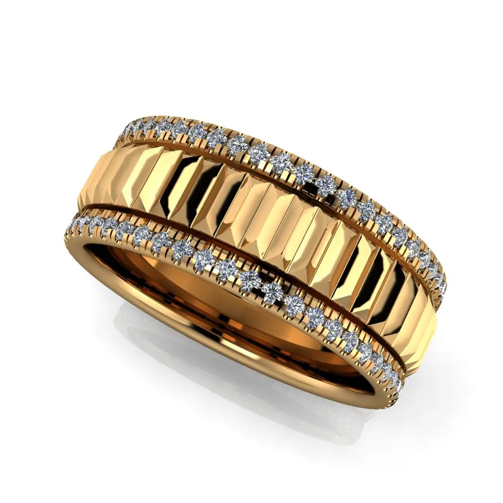 August Wedding Ring - Michael Arthur Diamonds