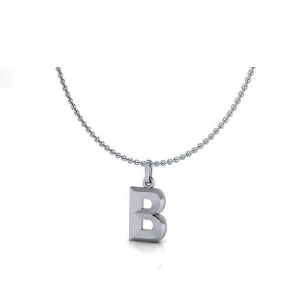 B-Initial-Pendant-White