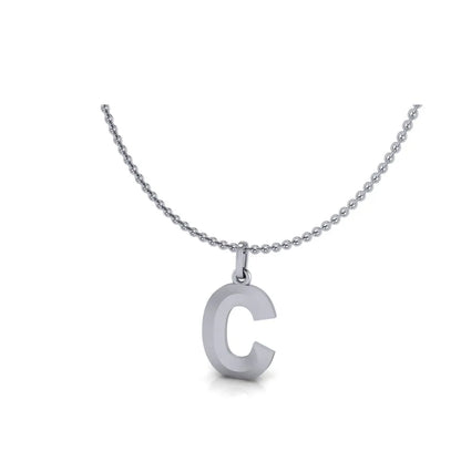 C-Initial-Pendant-White