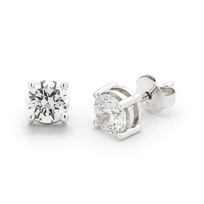 Lab Grown Diamond 4 claw stud earrings