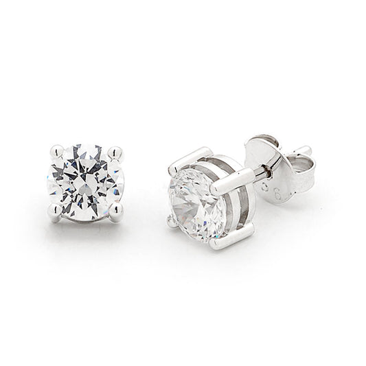 Lab Grown Diamond 4 claw stud earrings
