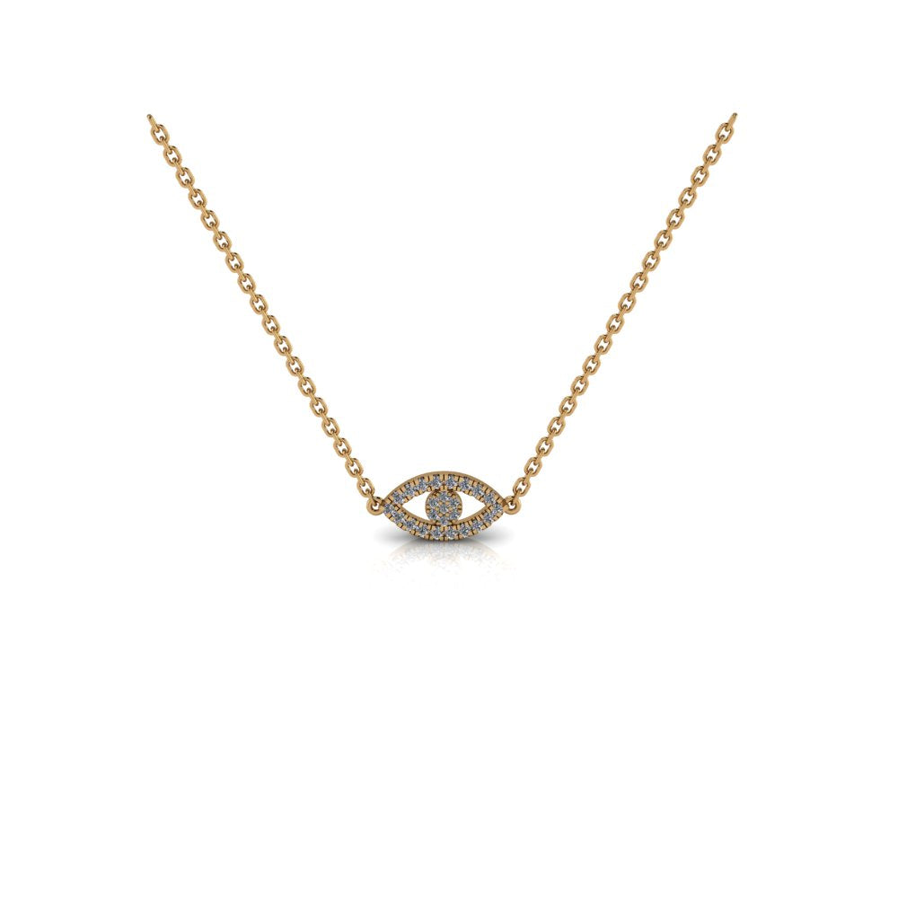 Diamond Evil Eye Pendant