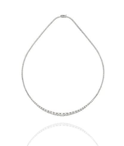 Graduated Diamond Tennis Necklace