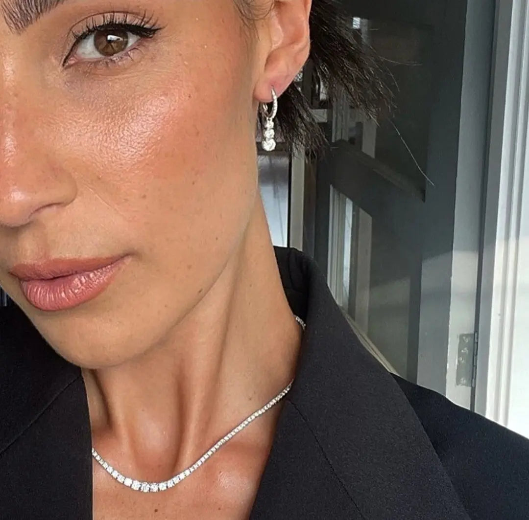 Graduated 2025 tennis necklace