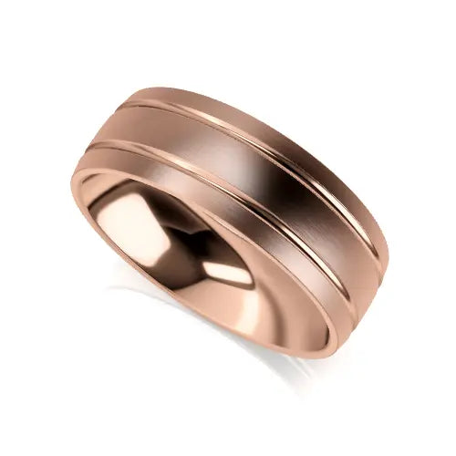 Dominic Wedding Ring rose gold