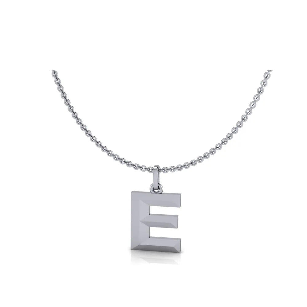 E-Initial-Pendant-White