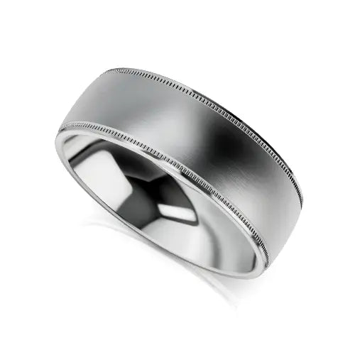 Edwardo Wedding Ring full grey white 