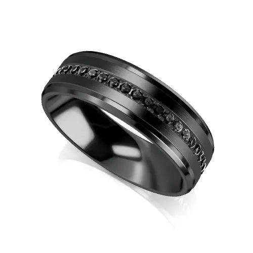 Emilio Wedding Ring dark silver