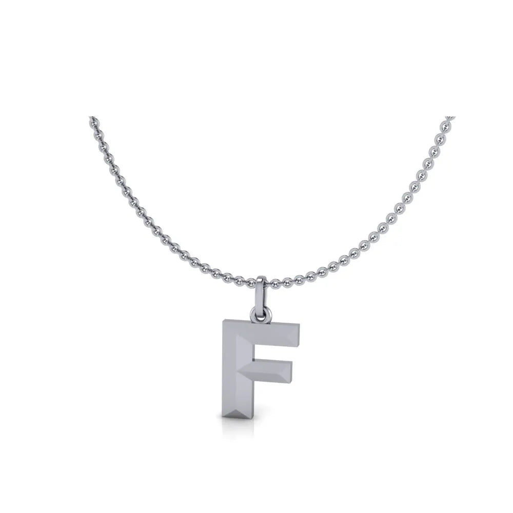 F-Initial-Pendant-White