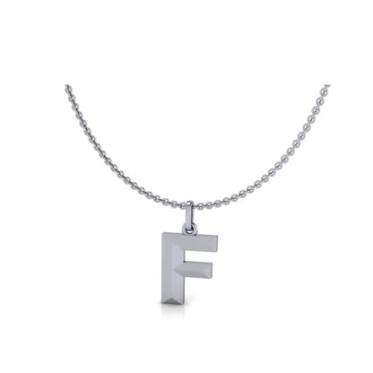 F-Initial-Pendant-White