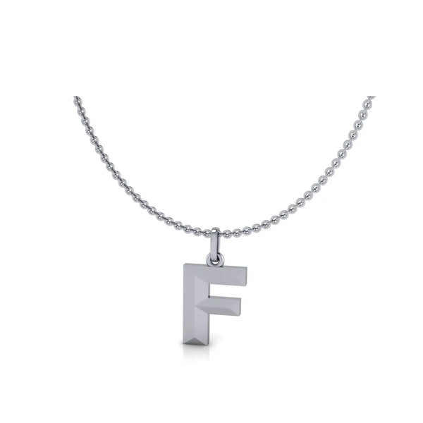 F-Initial-Pendant-White