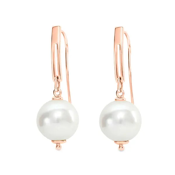 Freshwater Pearl Drop Earring rose gold
