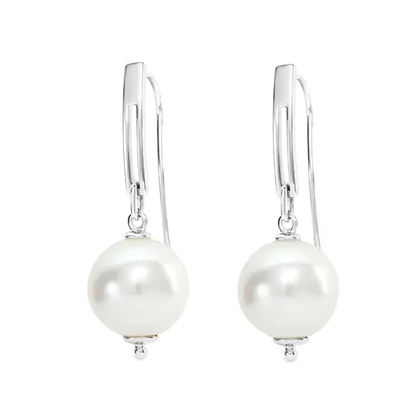 Freshwater Pearl Drop Earring white