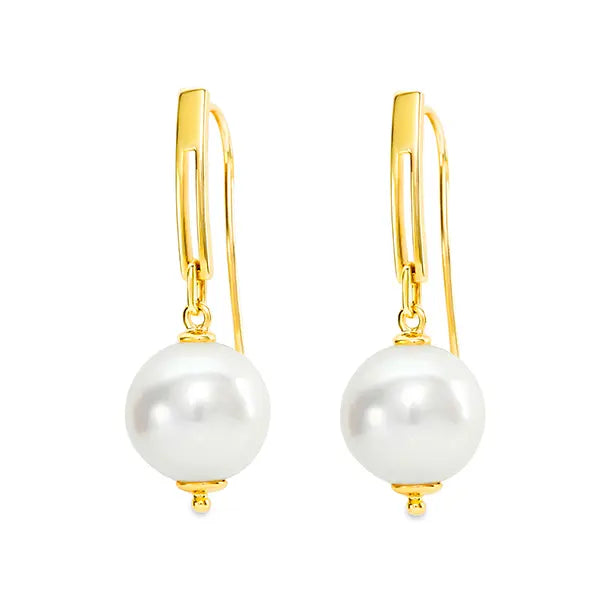 Freshwater Pearl Drop Earring gold